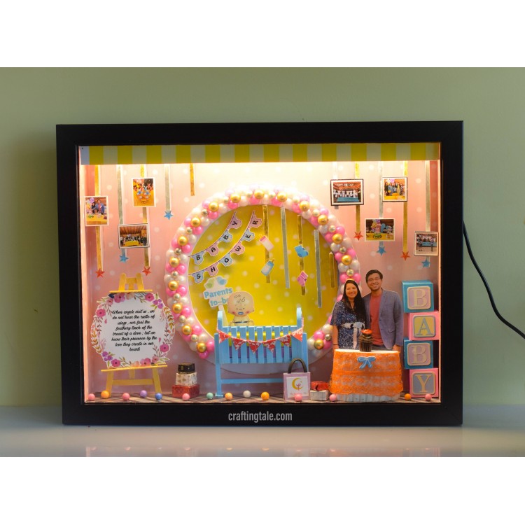 Gift For Parents to be - 3D LED Frame 