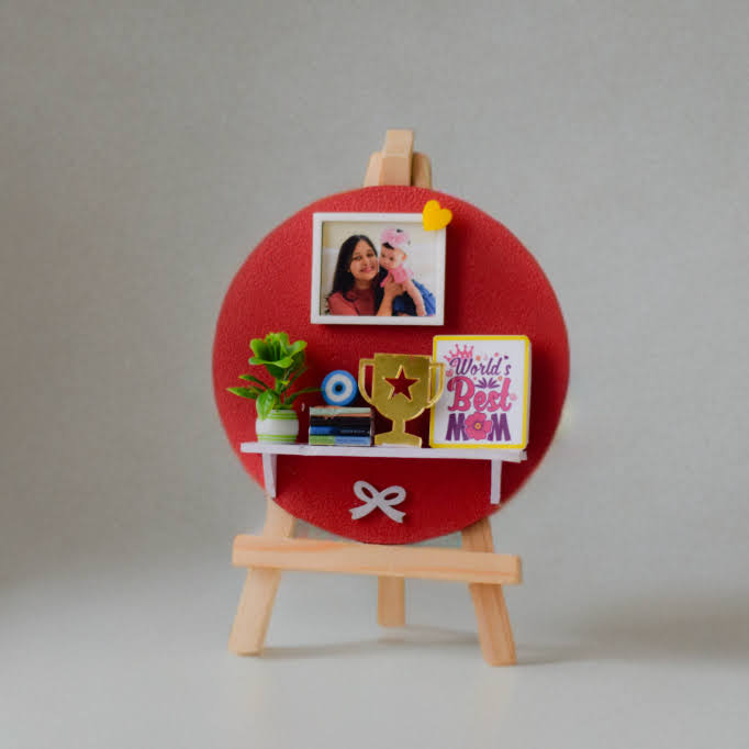 "HAPPY WISHES" MINIATURE SHELF - Mother's Day