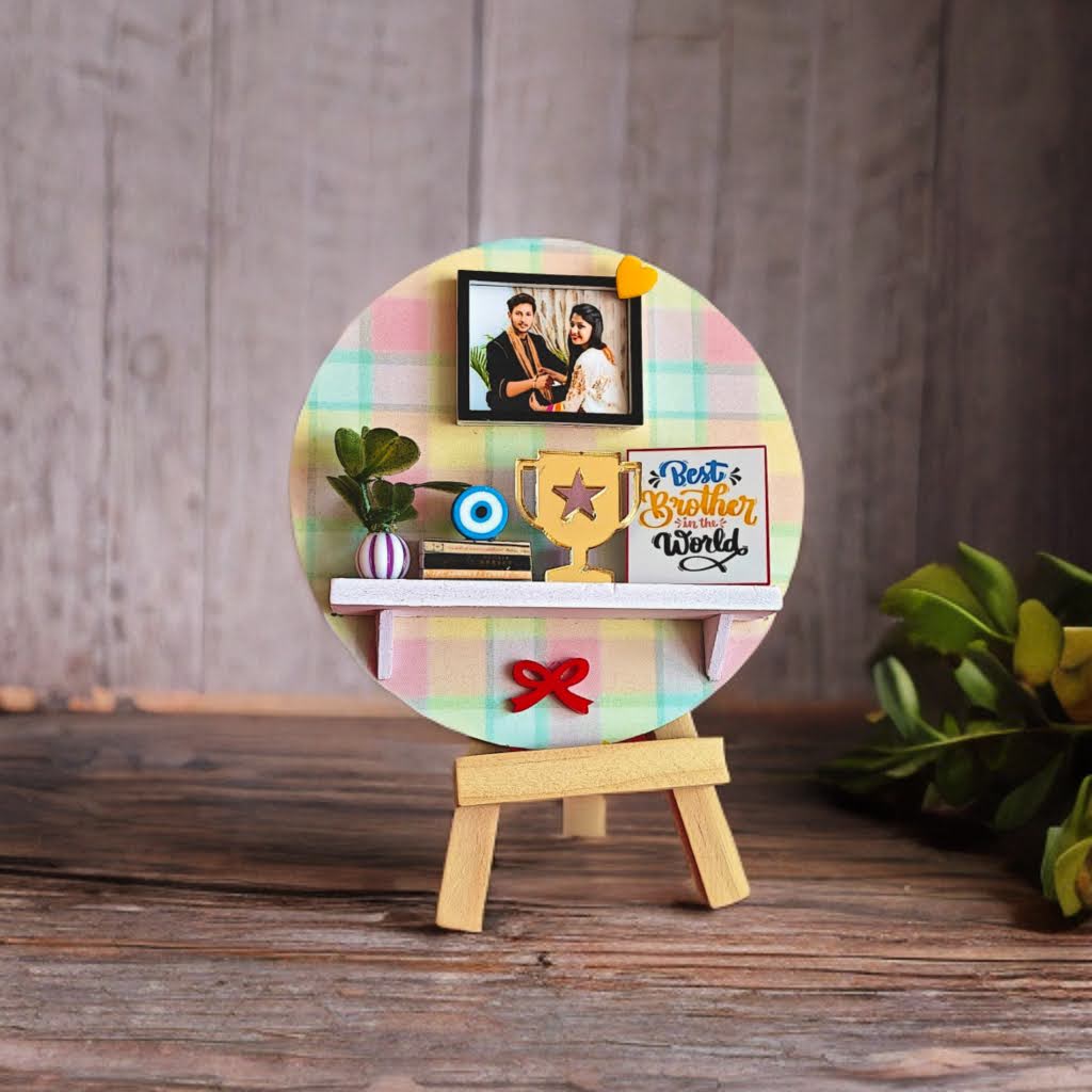 "HAPPY WISHES" MINIATURE SHELF - Rakhi Special