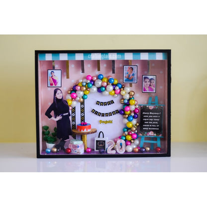 birthday miniature frame , 3D LED frame