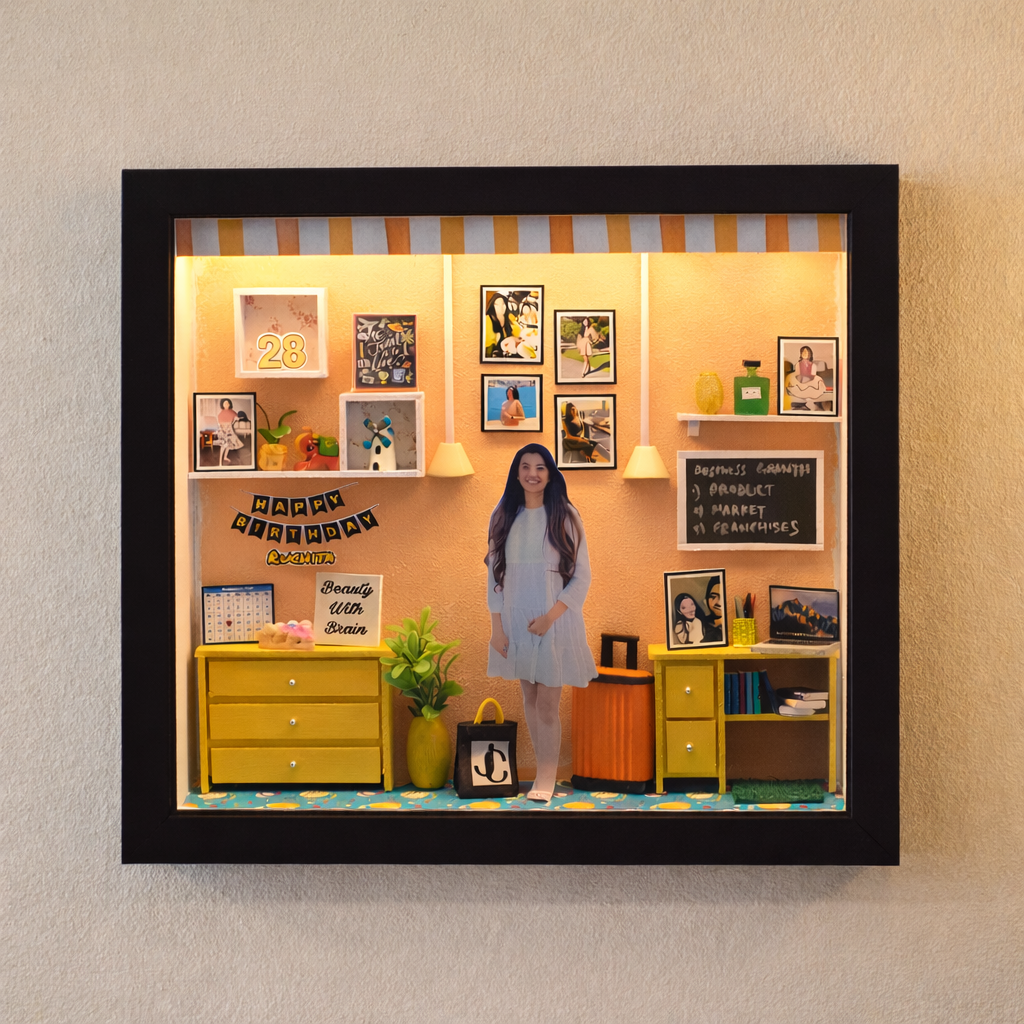HER HAPPY CORNER Miniature frame
