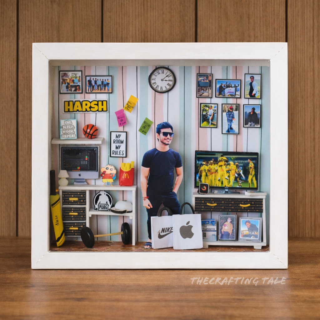 HIS HAPPY CORNER Miniature Frame
