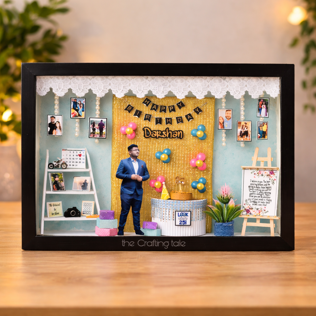 HIS HAPPY CORNER Miniature Frame