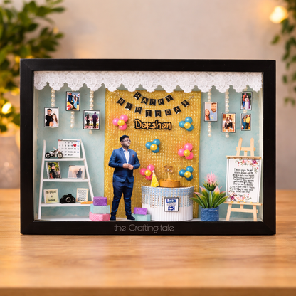 HIS HAPPY CORNER Miniature Frame