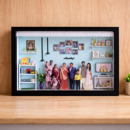 "OUR HAPPY FAMILY" MINIATURE WALL