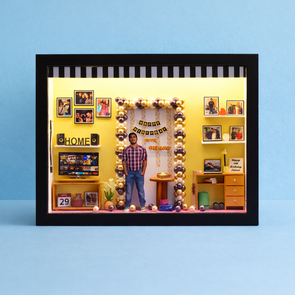 HIS HAPPY CORNER Miniature Frame