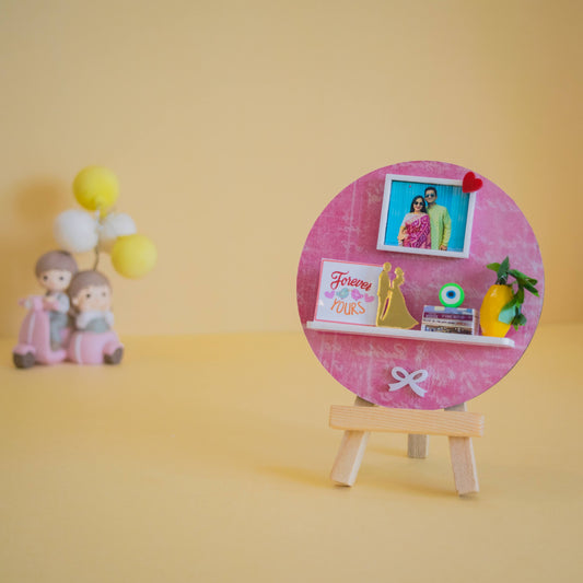 "HAPPY WISHES" MINIATURE SHELF - Valentine's Day