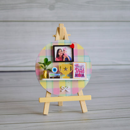 "HAPPY WISHES" MINIATURE SHELF - Mother's Day