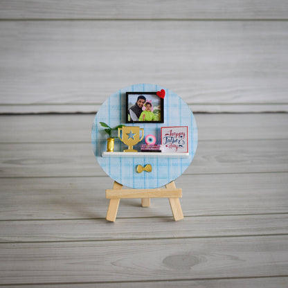 "HAPPY WISHES" MINIATURE SHELF - FATHER'S DAY