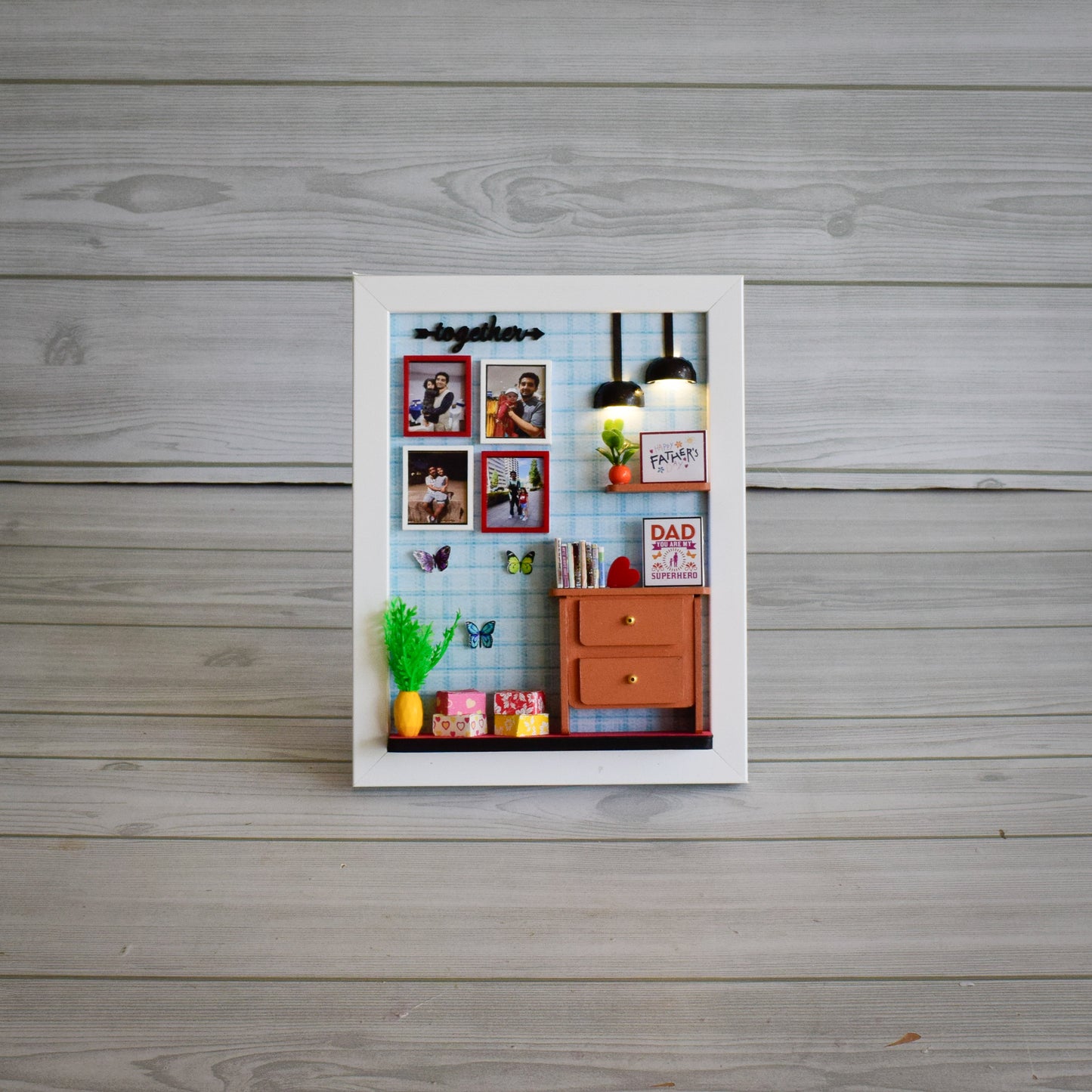 FATHER'S DAY "THE CUTE CORNER"  MINIATURE FRAME