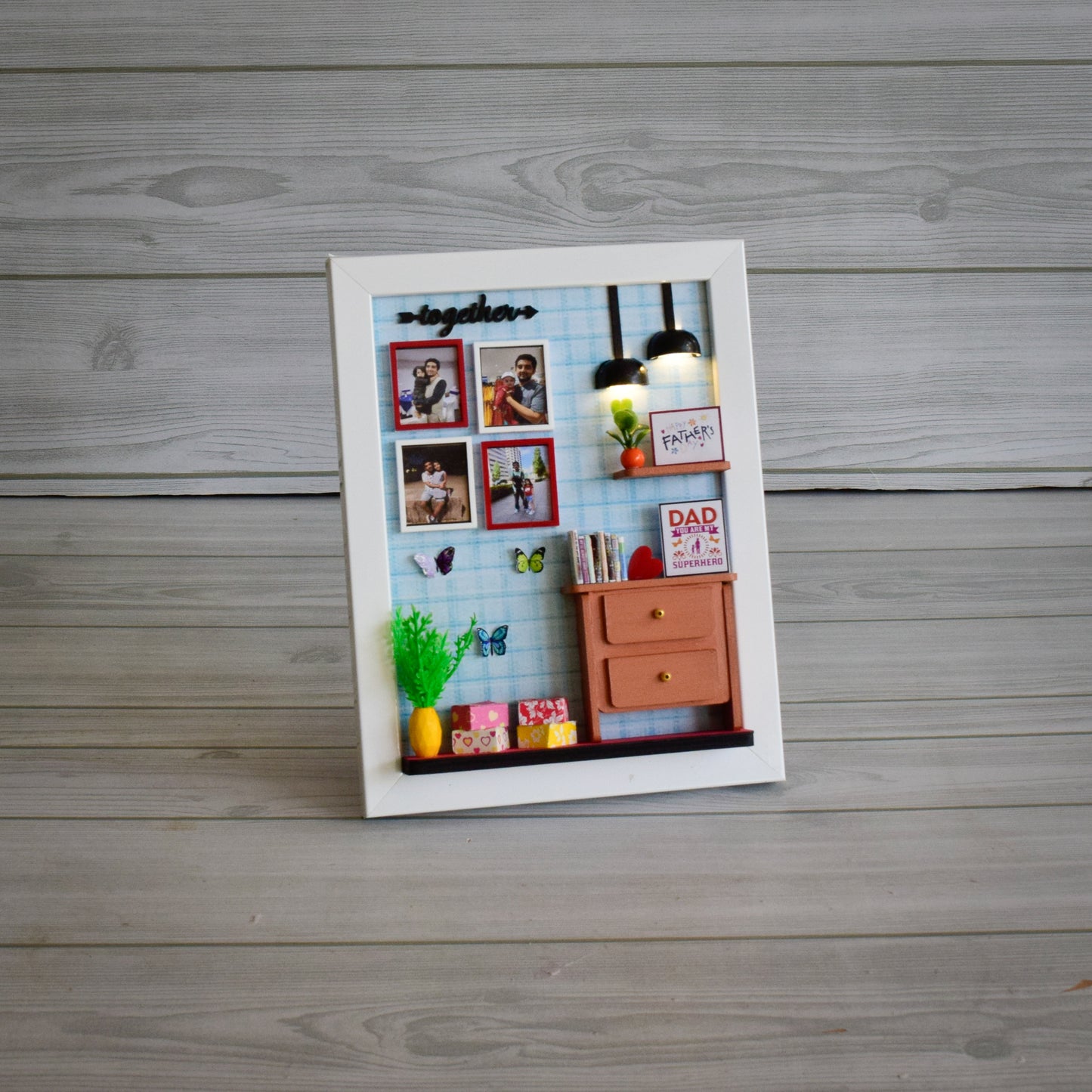 FATHER'S DAY "THE CUTE CORNER"  MINIATURE FRAME