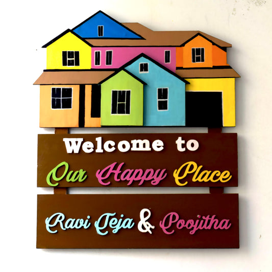"CUTE HOMES" HOUSE NAMEPLATE DESIGN 2