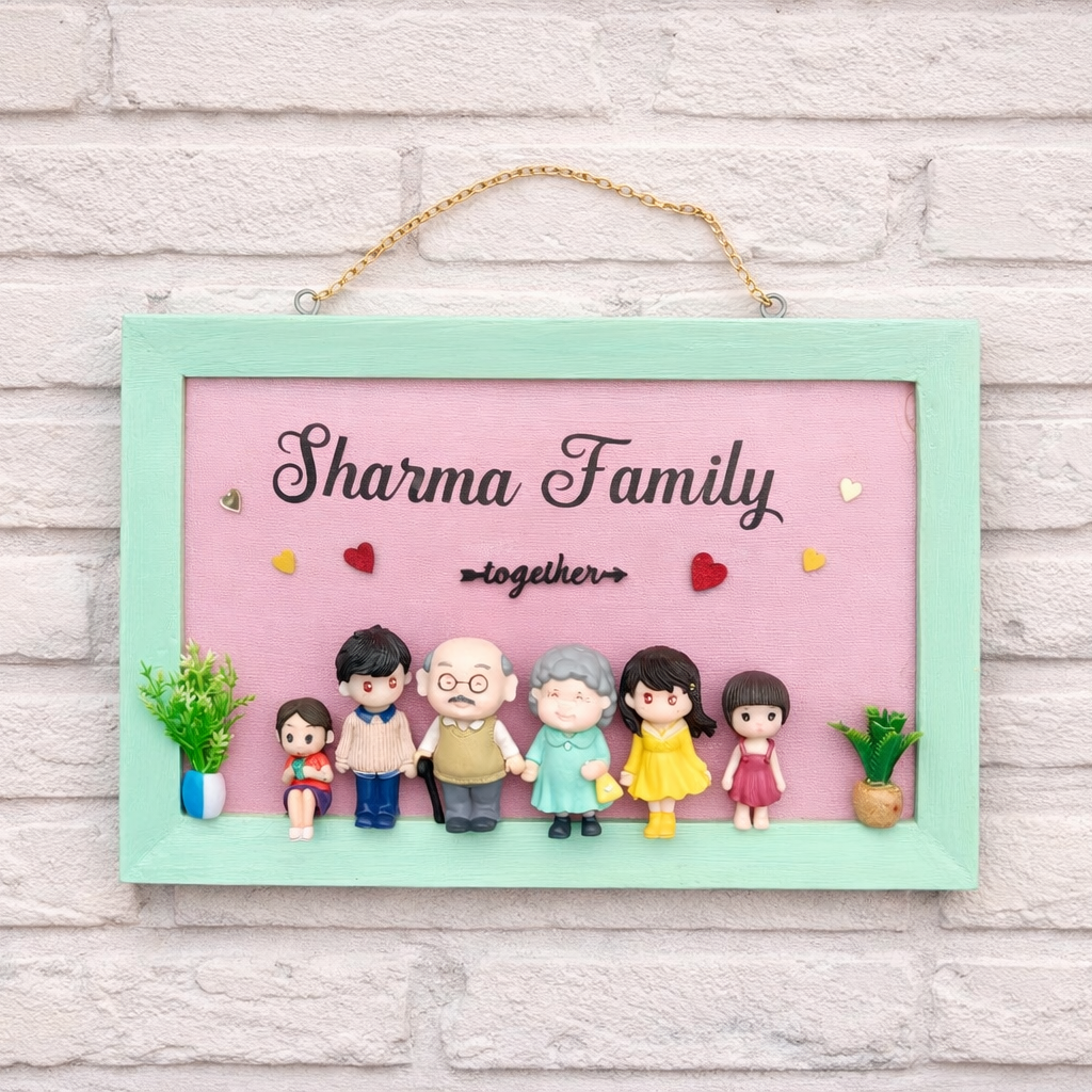 "OUR LITTLE FAMILY" HOUSE NAMEPLATES