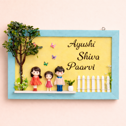 "OUR LITTLE FAMILY" HOUSE NAMEPLATES