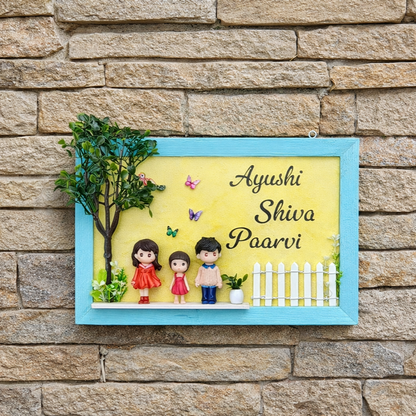 "OUR LITTLE FAMILY" HOUSE NAMEPLATES