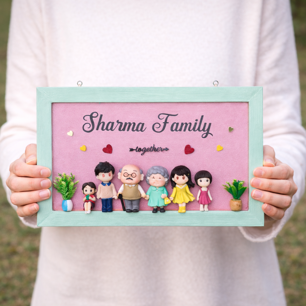 "OUR LITTLE FAMILY" HOUSE NAMEPLATES