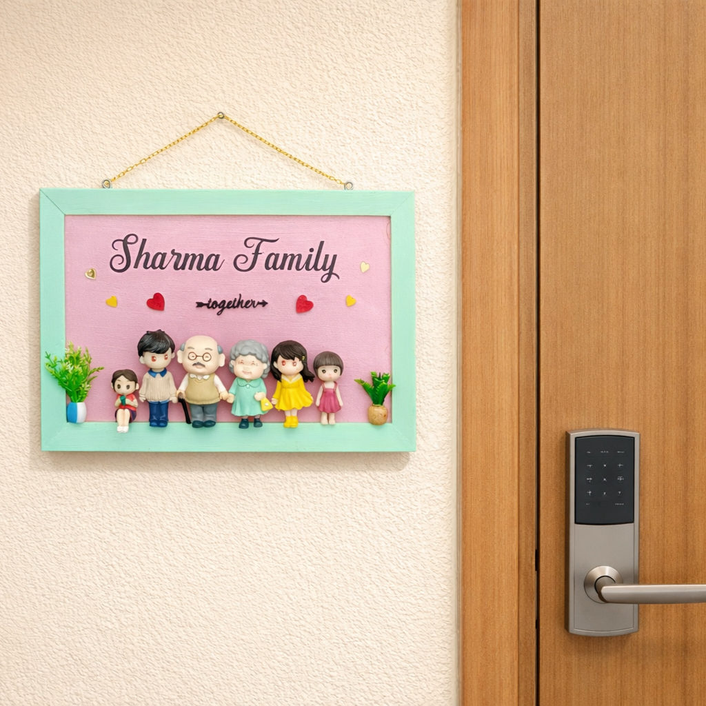 "OUR LITTLE FAMILY" HOUSE NAMEPLATES
