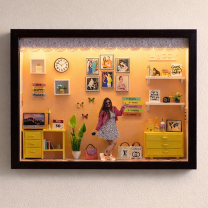 HER HAPPY CORNER Miniature frame