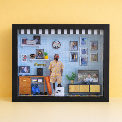 HIS HAPPY CORNER Miniature Frame
