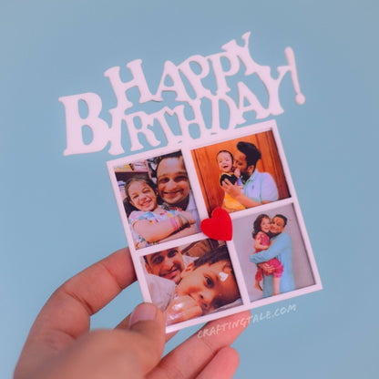 PHOTO COLLAGE FRIDGE MAGNET - BIRTHDAY THEME