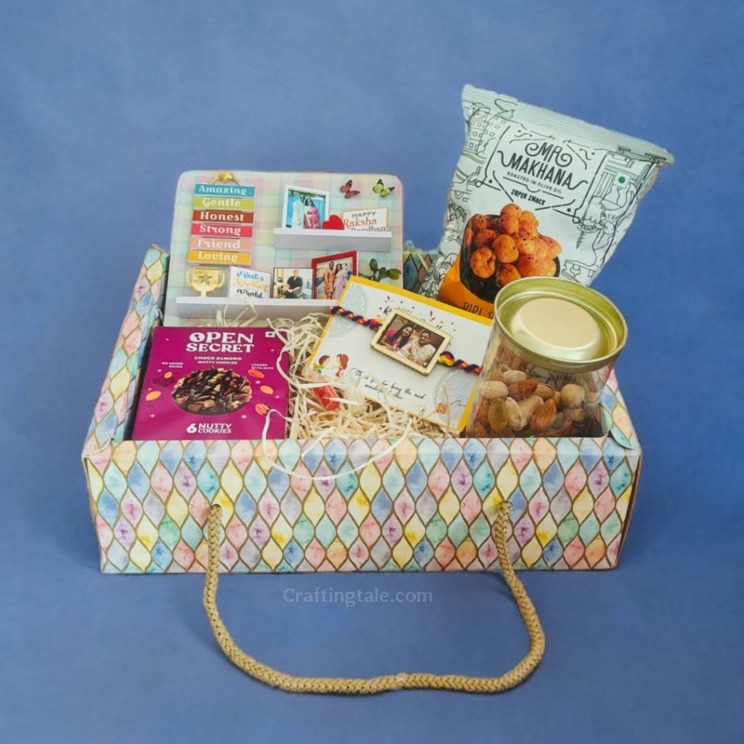 PERSONALISED PREMIUM RAKHI HAMPER