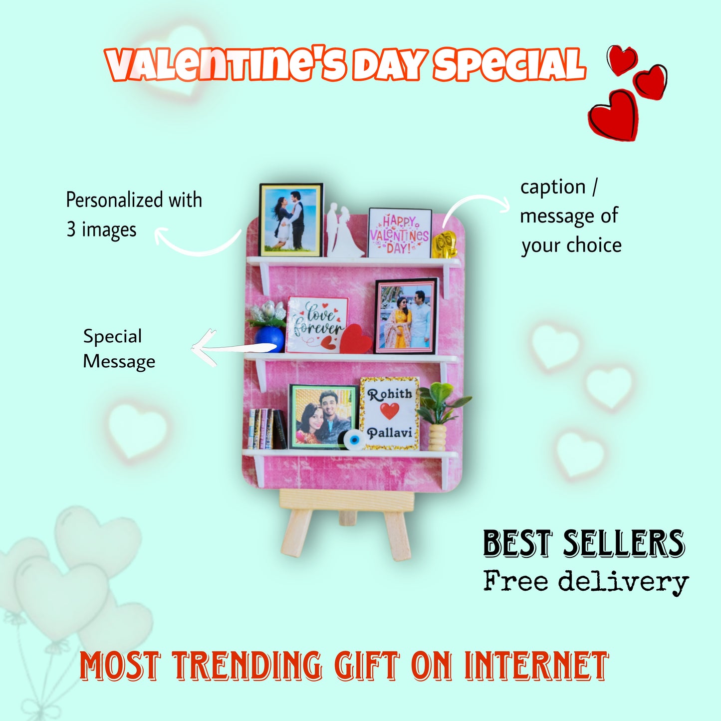 Miniature Shelf Design 1 - Valentine's Day