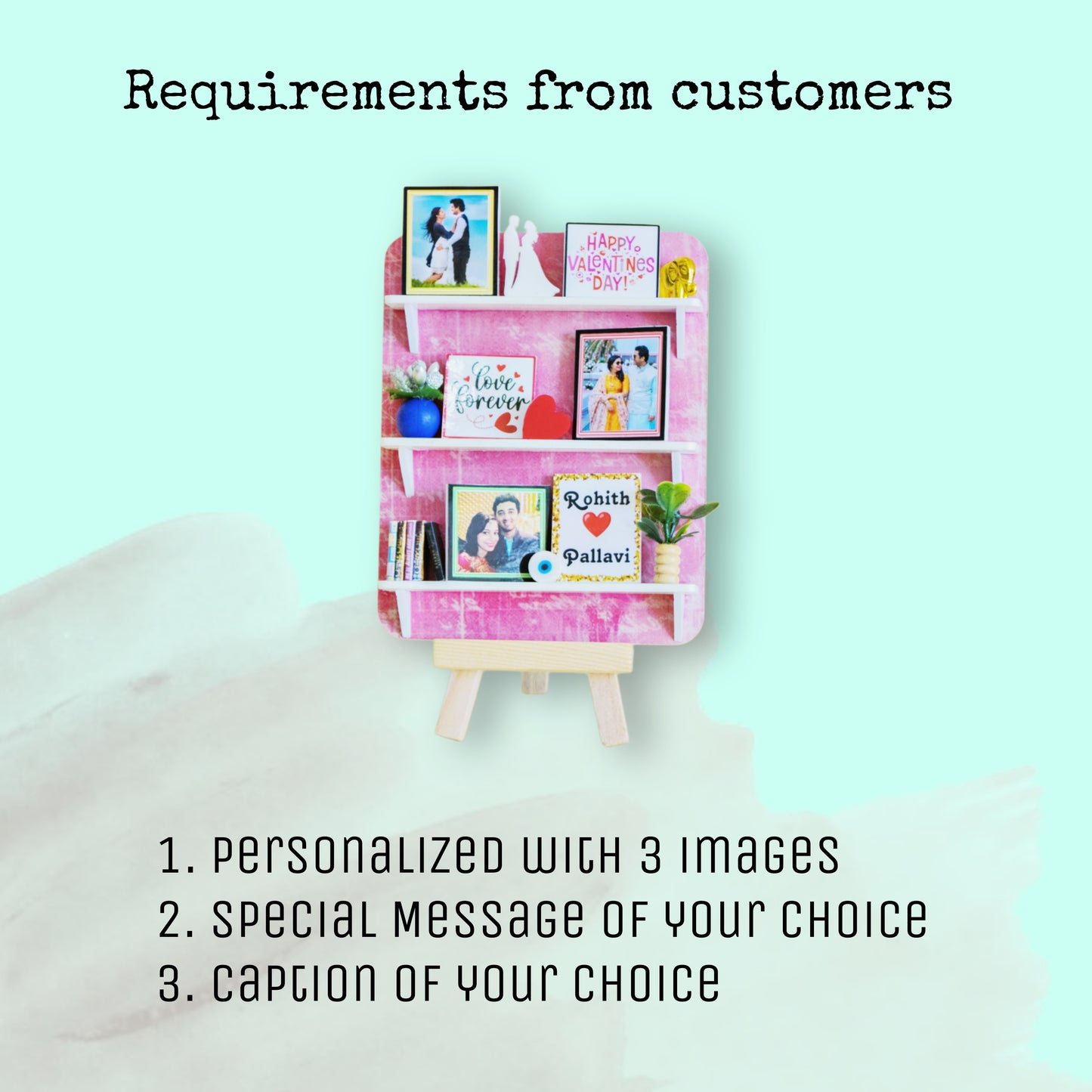 Miniature Shelf Design 1 - Valentine's Day