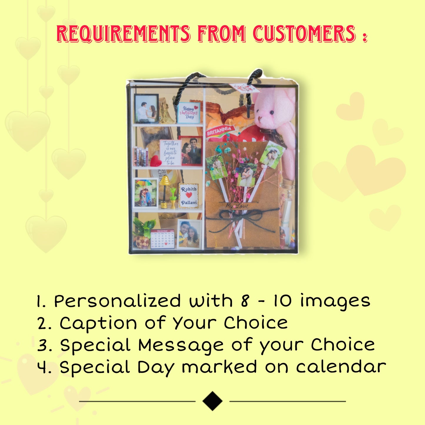 PERSONALISED VALENTINE'S DAY HAMPER - 4