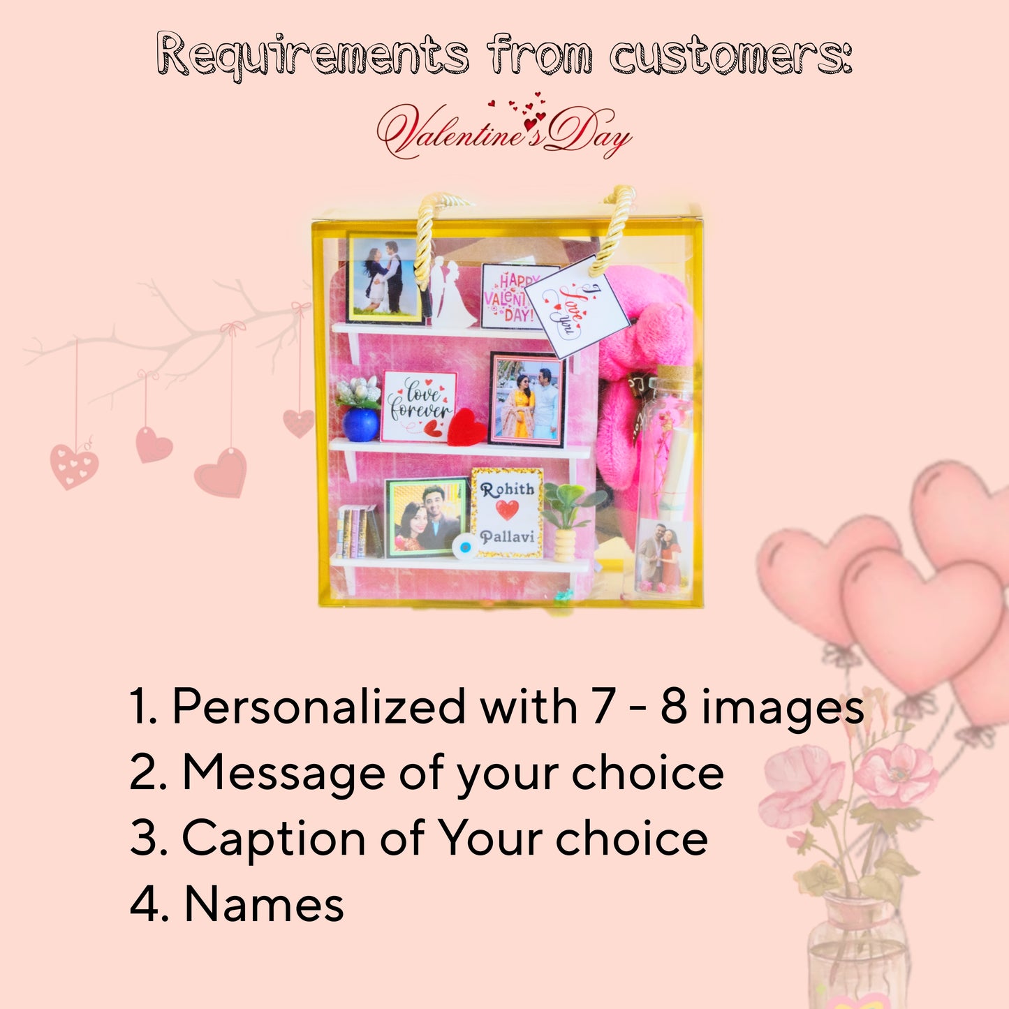 PERSONALISED VALENTINE'S DAY HAMPER - 2