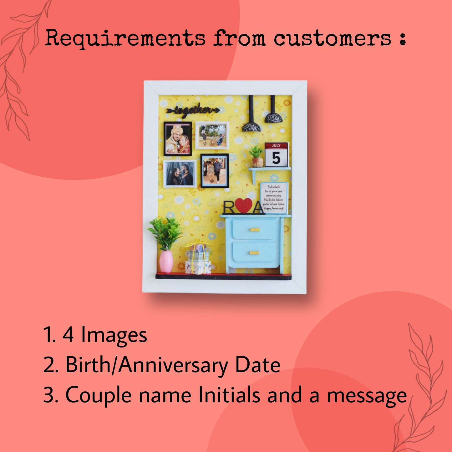 "THE CUTE CORNER" MINIATURE FRAME