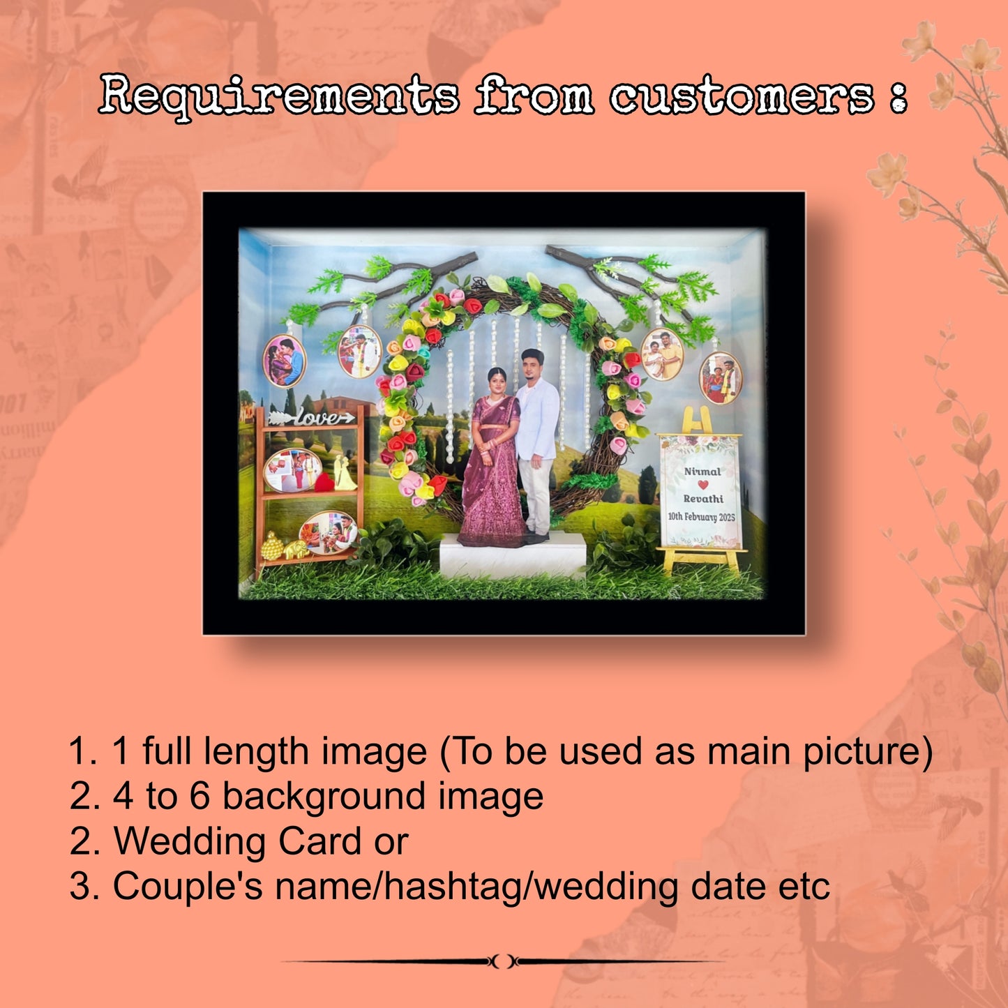 "THE WEDDING" MINIATURE WALL DESIGN 4