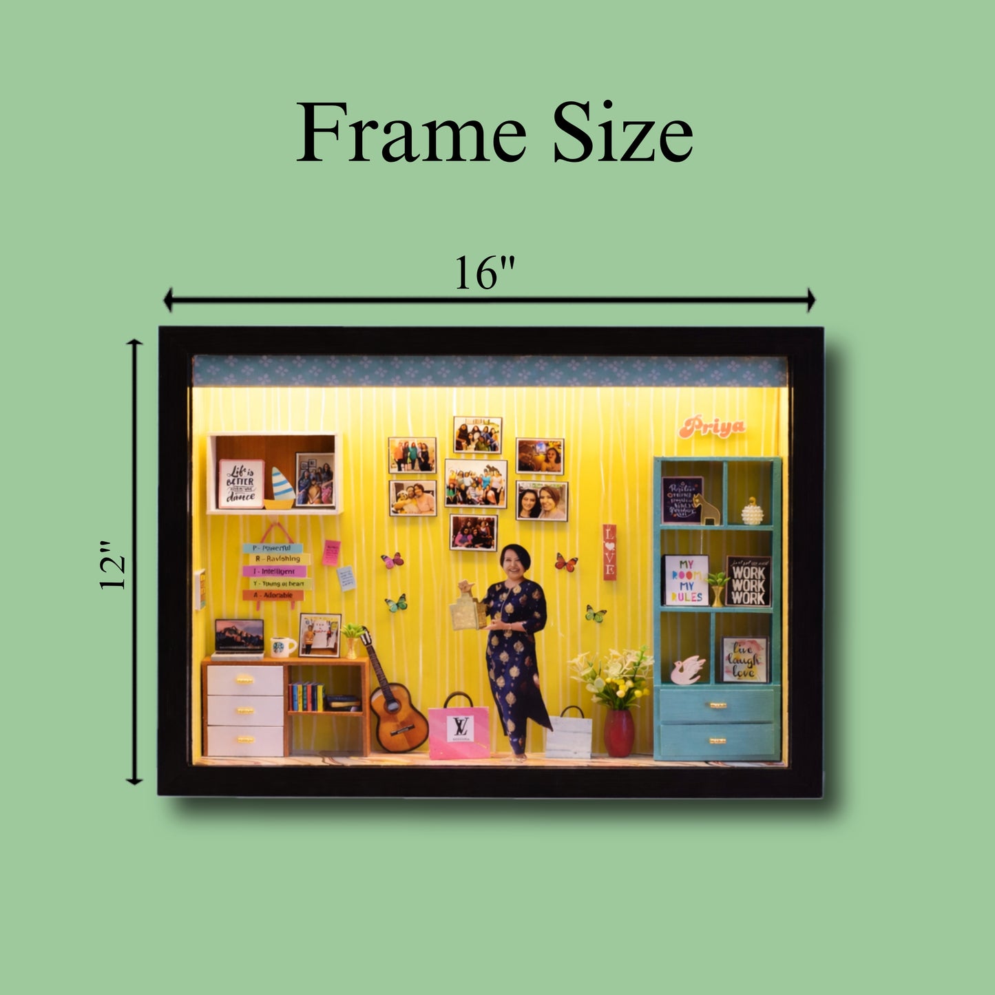 HER HAPPY CORNER Miniature frame