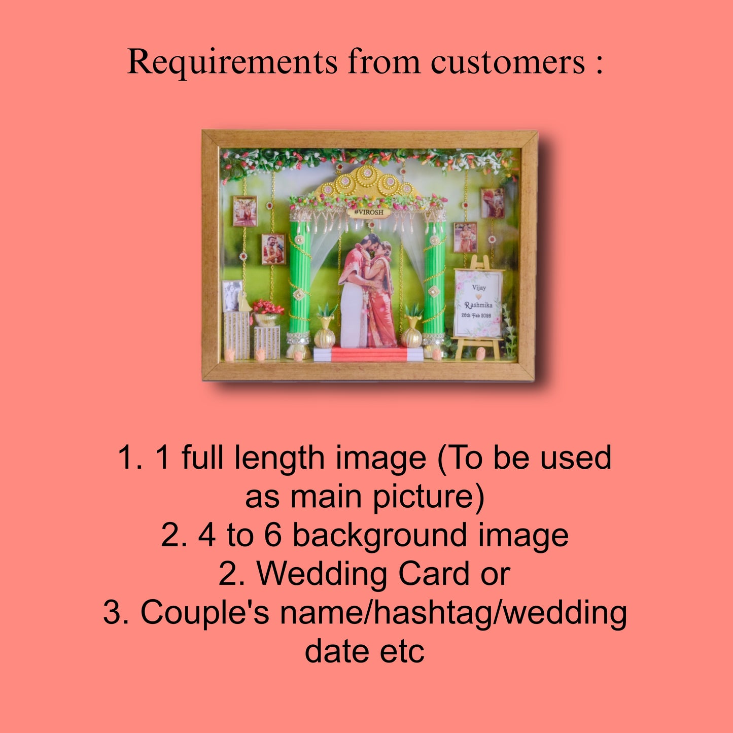 "THE WEDDING" MINIATURE WALL DESIGN 6