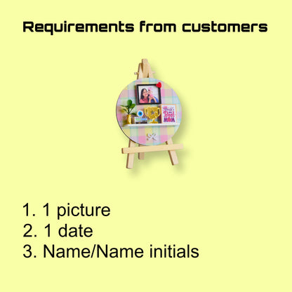 "HAPPY WISHES" MINIATURE SHELF - Mother's Day