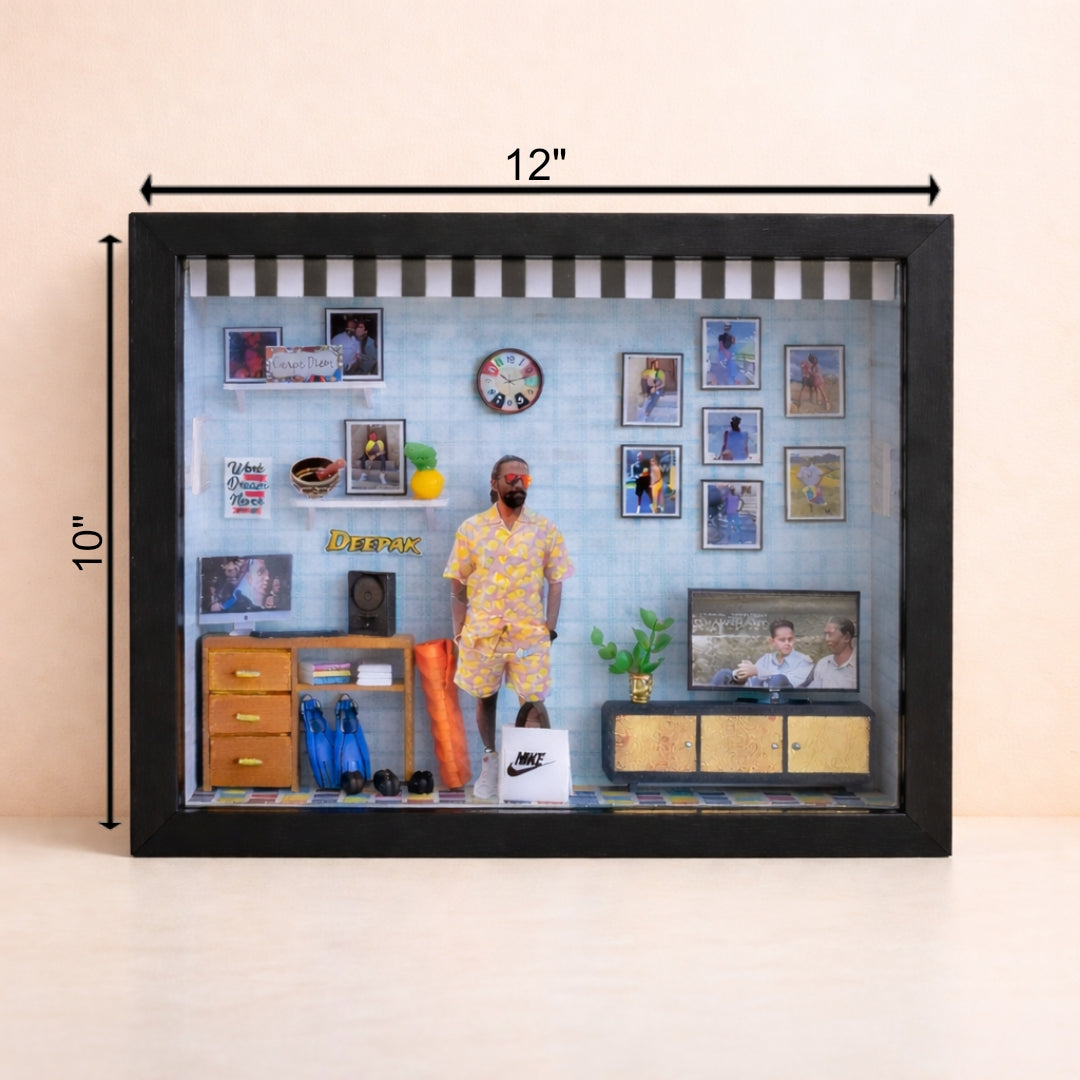 HIS HAPPY CORNER Miniature Frame