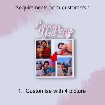 PHOTO COLLAGE FRIDGE MAGNET - Father's Day