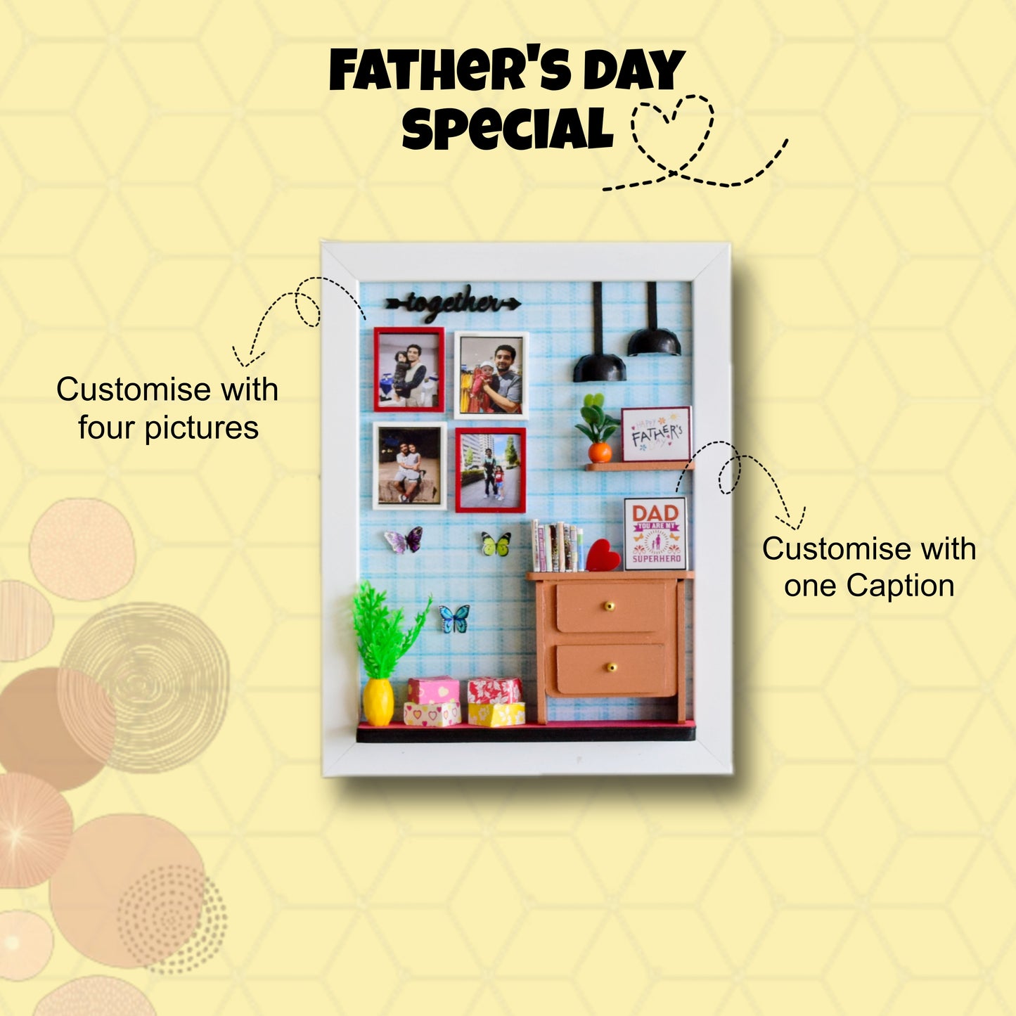 FATHER'S DAY "THE CUTE CORNER"  MINIATURE FRAME