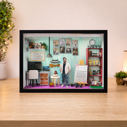 HIS HAPPY CORNER Miniature Frame