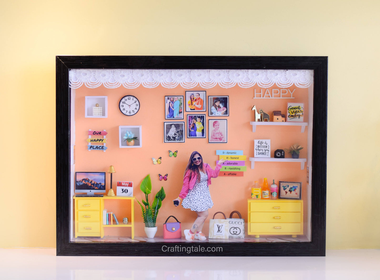 HER HAPPY CORNER Miniature frame