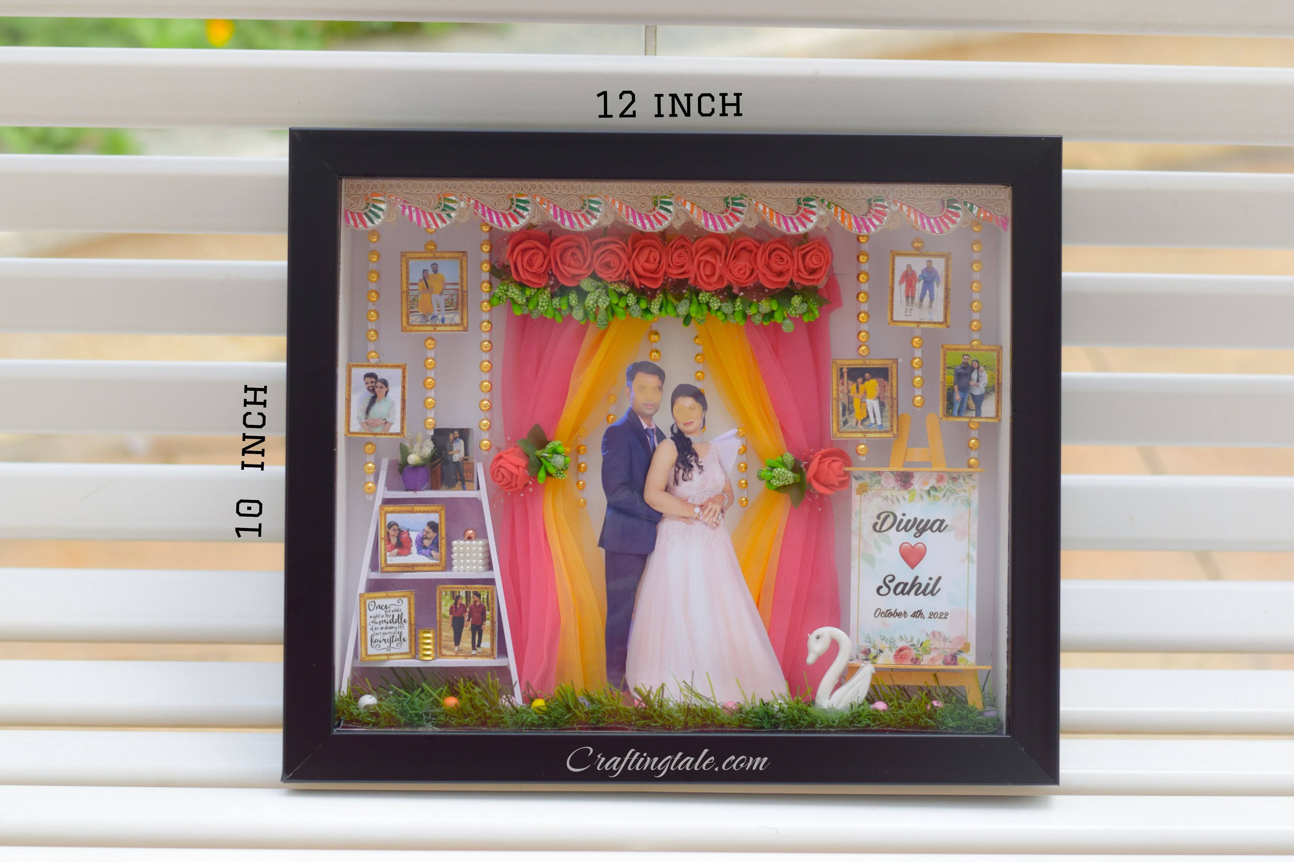 Happy 25th Wedding Anniversary Wooden Photo Frame Gift for Couple  (10×8-inch) - Incredible Gifts